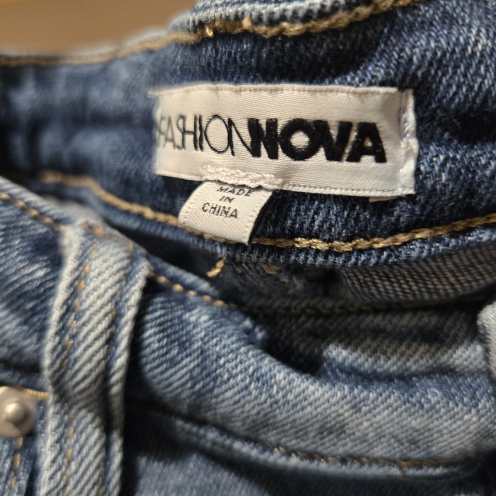 Fashion Nova Blue Maxi Denim Skirt Size XL EUC - Picture 8 of 13